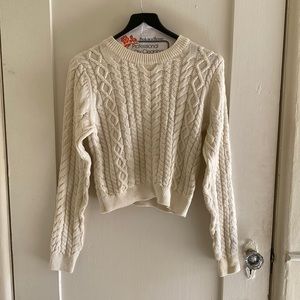 Reformation cable knit sweater